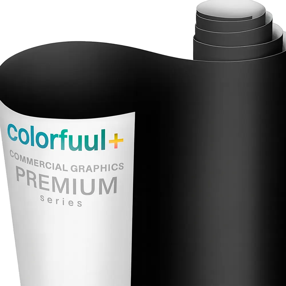 غلاف فينيل أسود مطفي مع الهواء