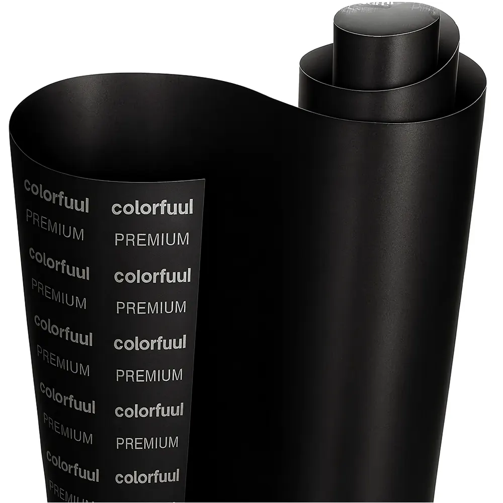 فيلم تغليف سيارة معدني أسود فاخر