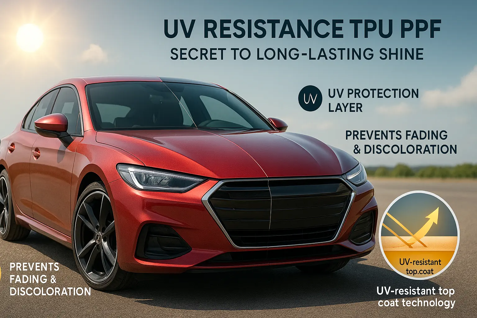 مقاومة الأشعة فوق البنفسجية TPU PPF