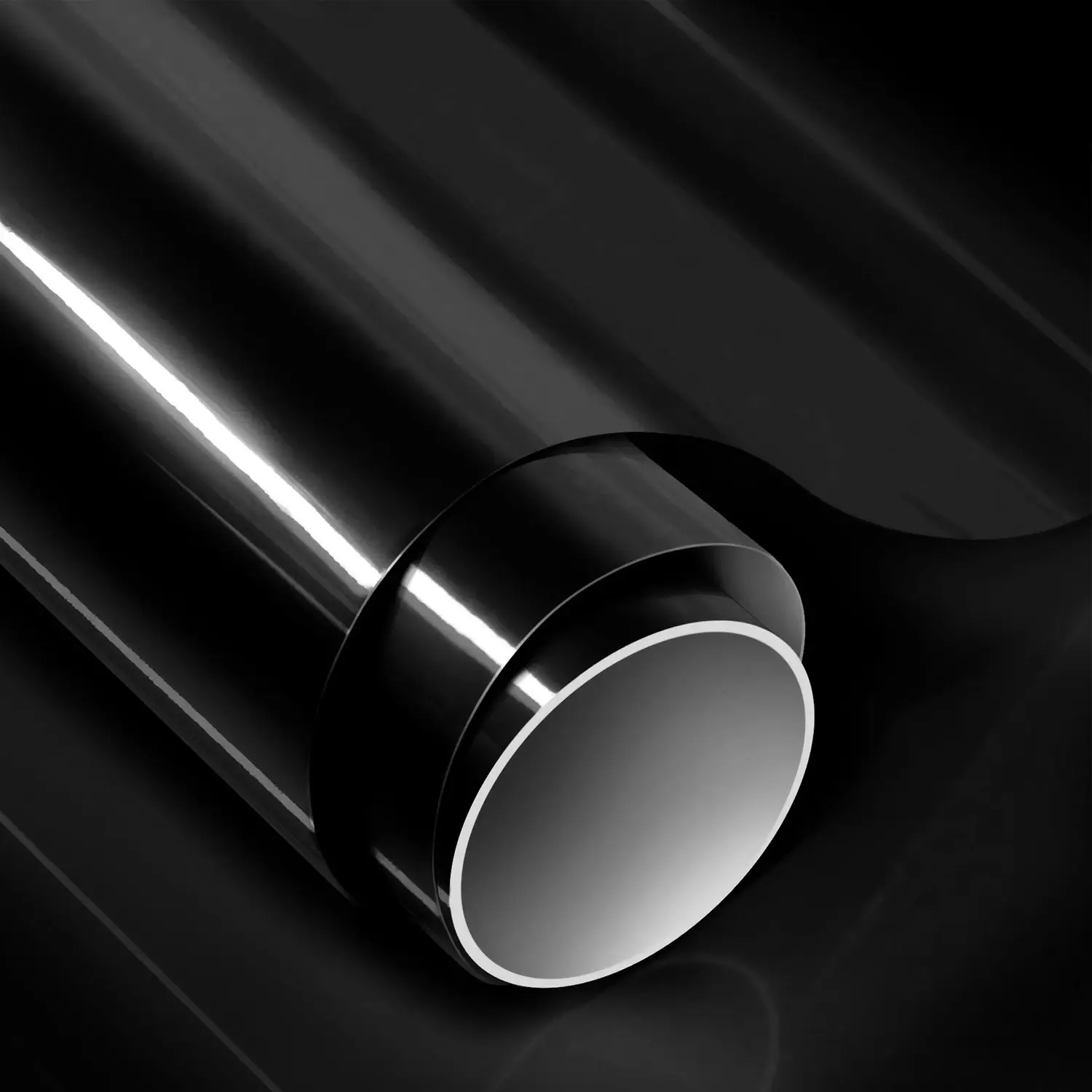 7-5فيلم حماية أسود لامع من ميل