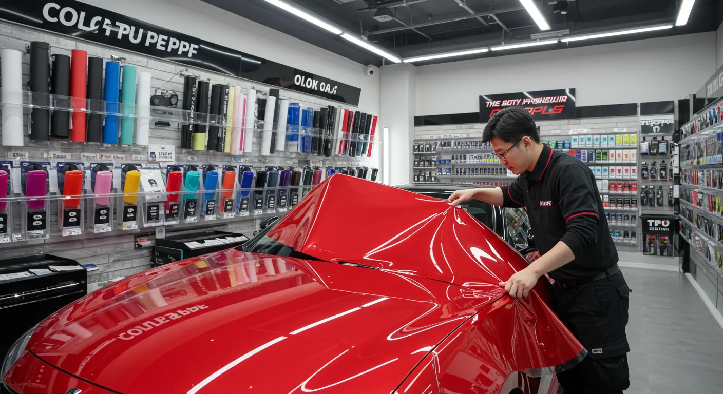 متجر TPU PPF الملون في كوريا