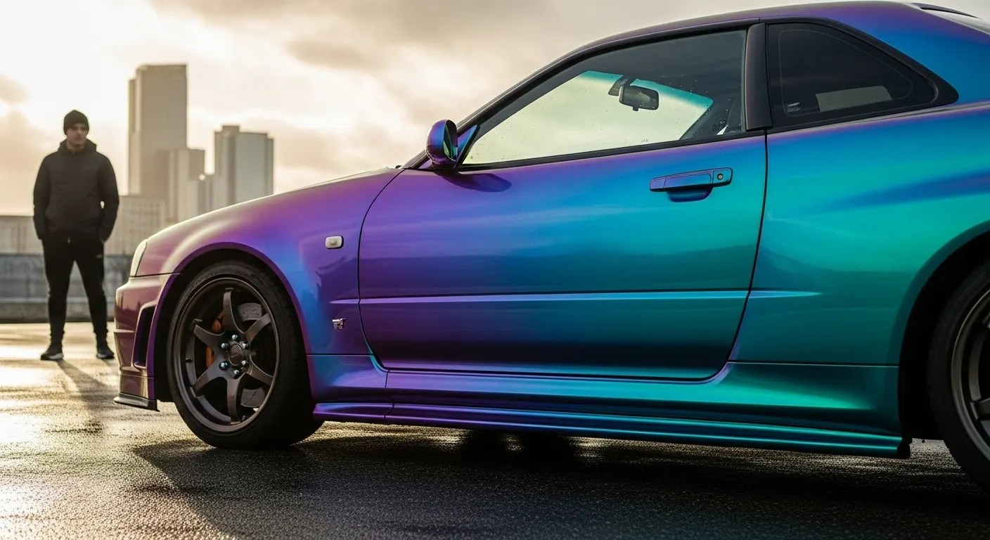 هل اللون البنفسجي منتصف الليل هو طلاء متغير اللون