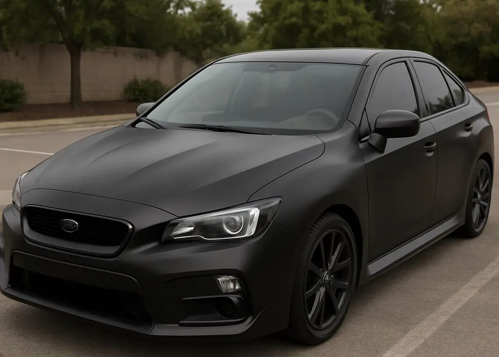 لفافة ساتان بلاك مطفية