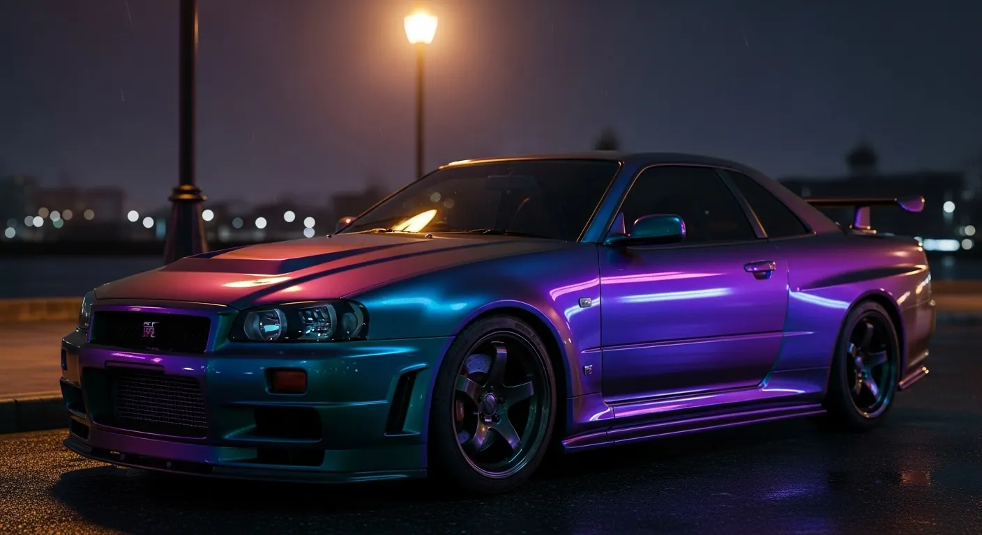 اللون البنفسجي منتصف الليل