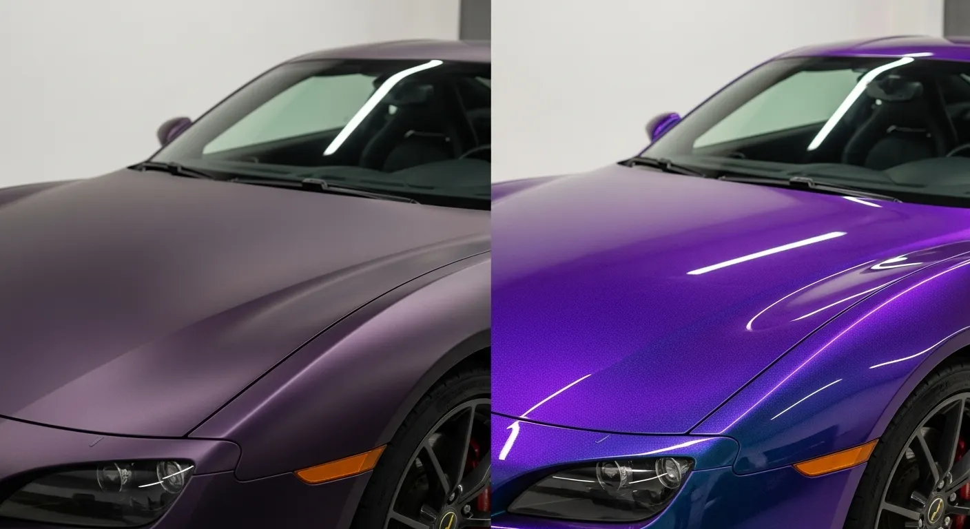 غلاف Midnight Purple مقابل Paint