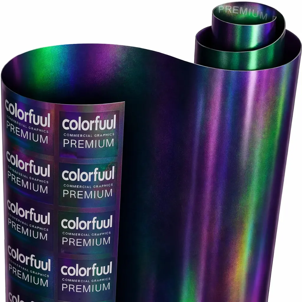 بنفسجي أخضر متلألئ.