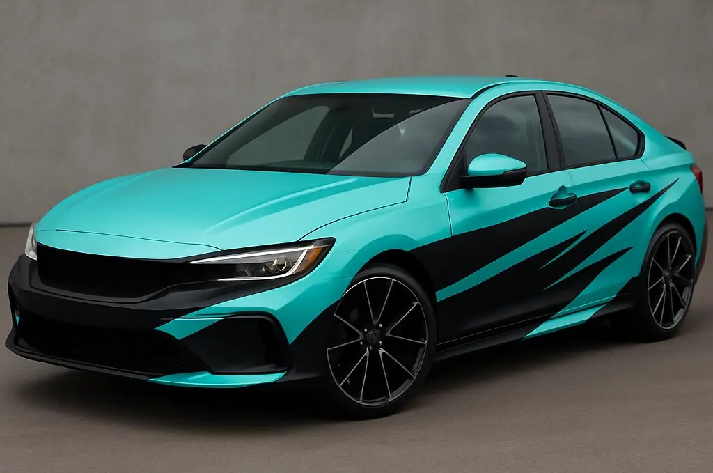 تغليف سيارة ثنائي النغمة