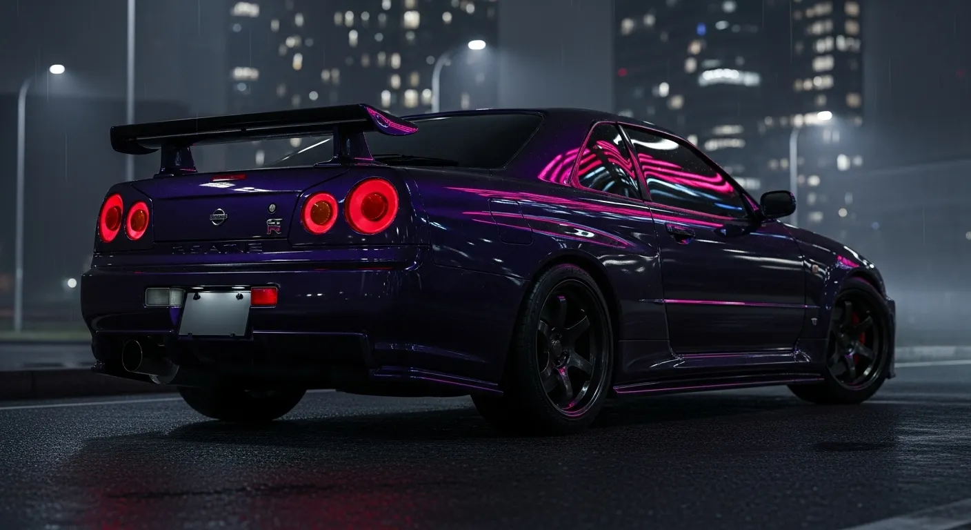 ميدنايت بيربل R34 GTR